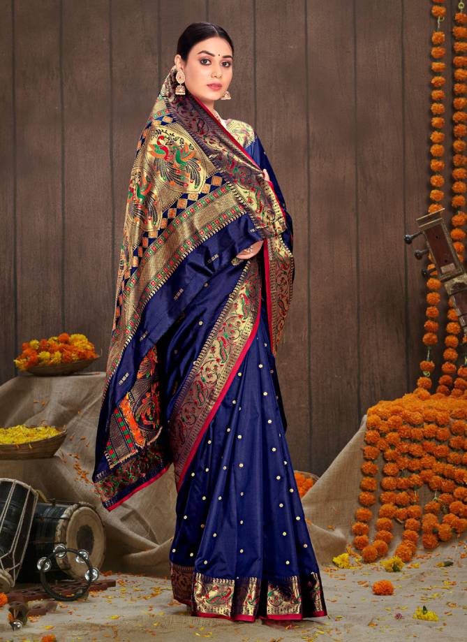 Sangam Sarika Paithani Silk Wholesale Wedding Wear Saree Catalog
